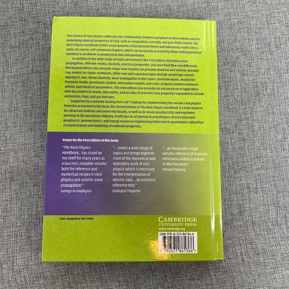 The Rock Physics Handbook Tools for Seismic Analysis of Porous Media 2nd Edition - Picture 5 of 8